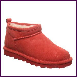 Women's Super Shorty Boots, Wool Blend Lined, BearCoat Suede, Winter Ankle